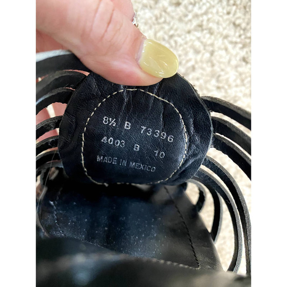 Frye Joy Huarache Slingback Platform Heels Size 8.5 - Picture 5 of 5